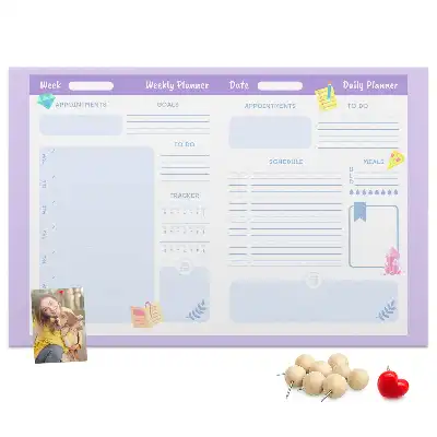 Kurk prikbord Roze jaarplanner
