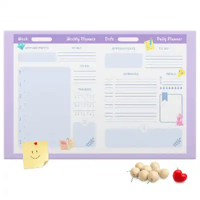 Kurk prikbord Roze jaarplanner