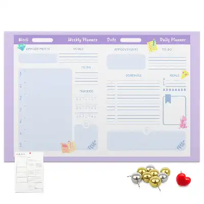 Kurk prikbord Roze jaarplanner