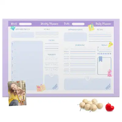 Kurk prikbord Roze jaarplanner