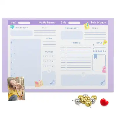 Kurk prikbord Roze jaarplanner