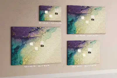 Memobord van kurk Decoratieve geaderde steen