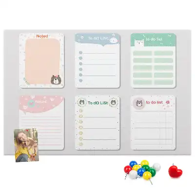 Memobord van kurk Kleurrijke notities