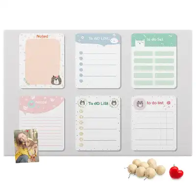 Memobord van kurk Kleurrijke notities