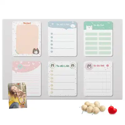 Memobord van kurk Kleurrijke notities