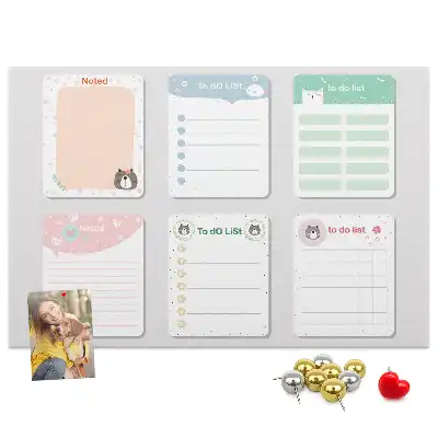 Memobord van kurk Kleurrijke notities