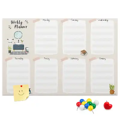 Kurk prikbord Wekelijkse wandkalender