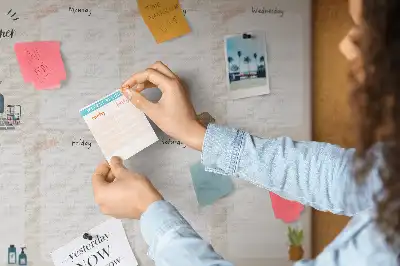 Kurk prikbord Wekelijkse wandkalender