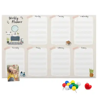 Kurk prikbord Wekelijkse wandkalender