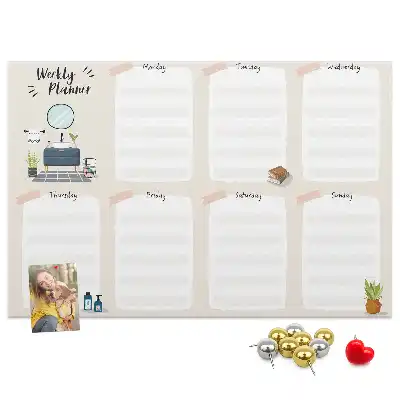 Kurk prikbord Wekelijkse wandkalender