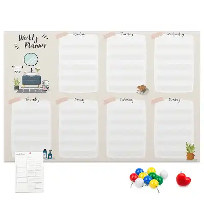 Kurk prikbord Wekelijkse wandkalender