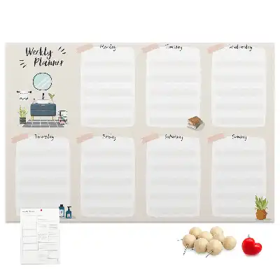 Kurk prikbord Wekelijkse wandkalender