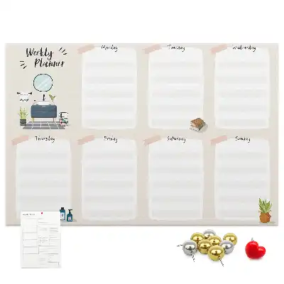 Kurk prikbord Wekelijkse wandkalender