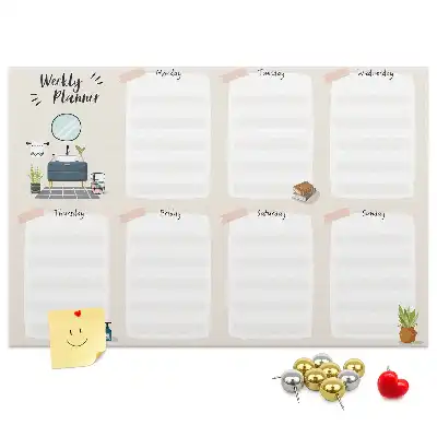 Kurk prikbord Wekelijkse wandkalender