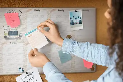 Kurk prikbord Wekelijkse wandkalender