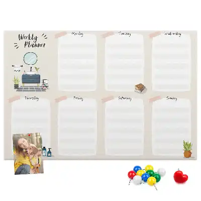 Kurk prikbord Wekelijkse wandkalender