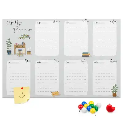 Kurk prikbord Gezellige weekplanner