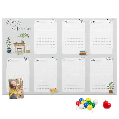 Kurk prikbord Gezellige weekplanner