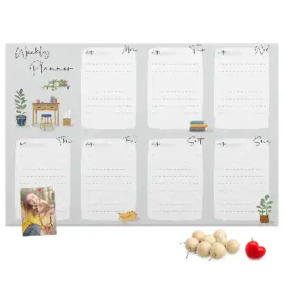 Kurk prikbord Gezellige weekplanner