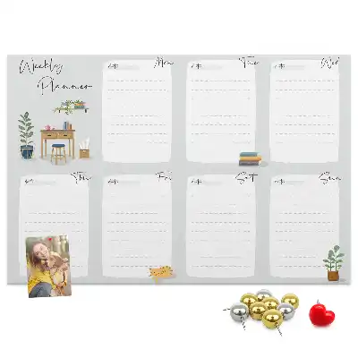 Kurk prikbord Gezellige weekplanner