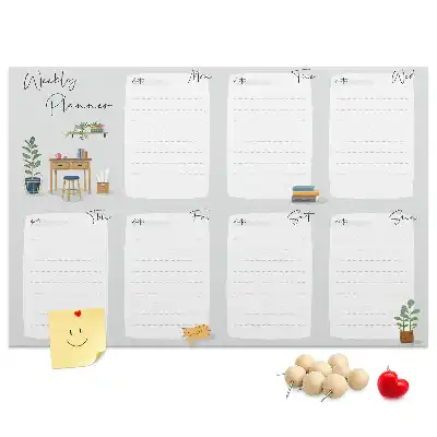 Kurk prikbord Gezellige weekplanner