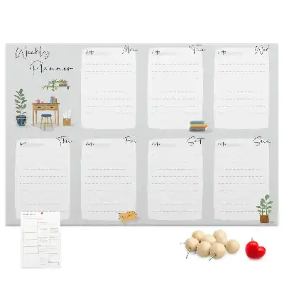 Kurk prikbord Gezellige weekplanner