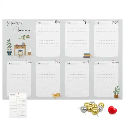 Kurk prikbord Gezellige weekplanner