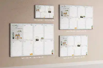 Kurk prikbord Gezellige weekplanner