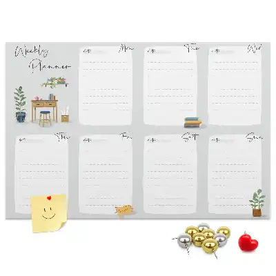 Kurk prikbord Gezellige weekplanner
