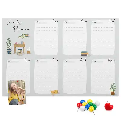 Kurk prikbord Gezellige weekplanner