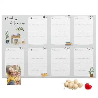 Kurk prikbord Gezellige weekplanner