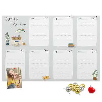 Kurk prikbord Gezellige weekplanner