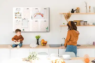Memobord van kurk Weekschema organizer