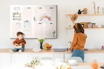 Memobord van kurk Weekschema organizer