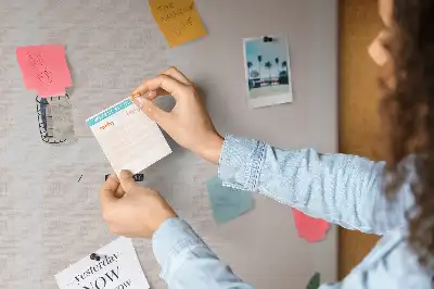 Memobord van kurk Weekschema organizer