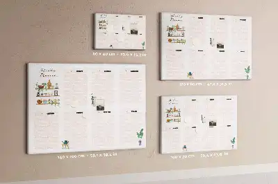 Memobord van kurk Weekschema organizer