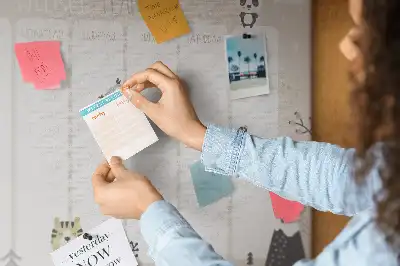 Memobord van kurk Weekschema organizer