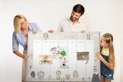 Memobord van kurk Weekschema organizer