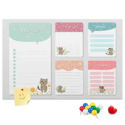 Memobord van kurk Verlanglijstje