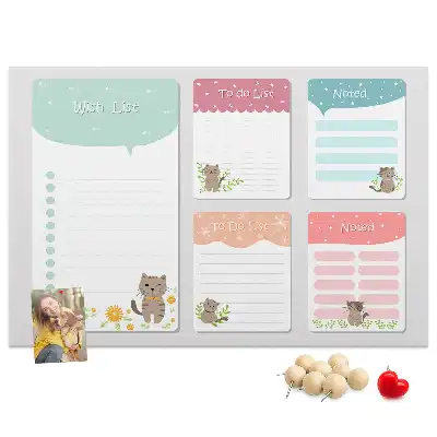 Memobord van kurk Verlanglijstje