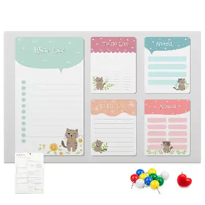 Memobord van kurk Verlanglijstje