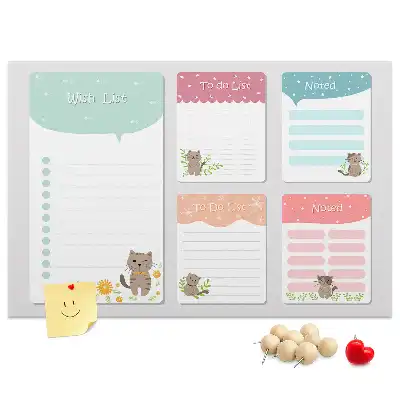 Memobord van kurk Verlanglijstje