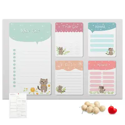 Memobord van kurk Verlanglijstje