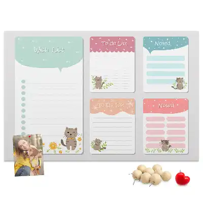 Memobord van kurk Verlanglijstje
