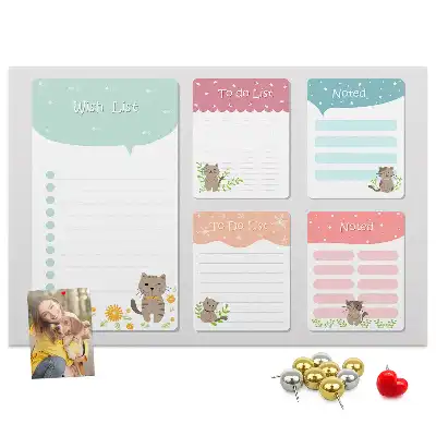 Memobord van kurk Verlanglijstje