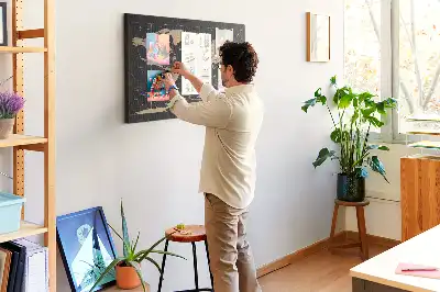 Kurk prikbord Stijlvolle retro wereldkaart