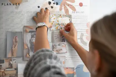 Kurk prikbord Wekelijkse organizer huis