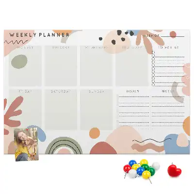 Kurk prikbord Wekelijkse organizer huis