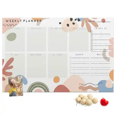 Kurk prikbord Wekelijkse organizer huis