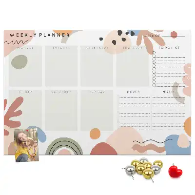 Kurk prikbord Wekelijkse organizer huis